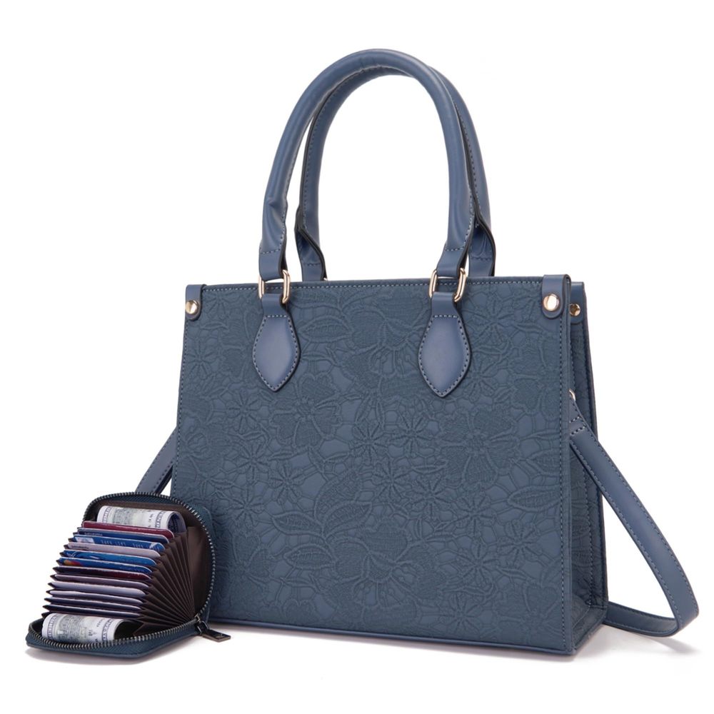 Elegant Medium Handbags For Vegan Textured Purses Combo Satchel Bag Bags With